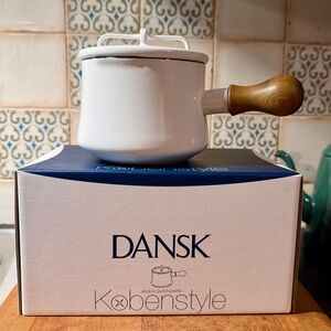 Dansk Købenstyle Saucepan ~ White